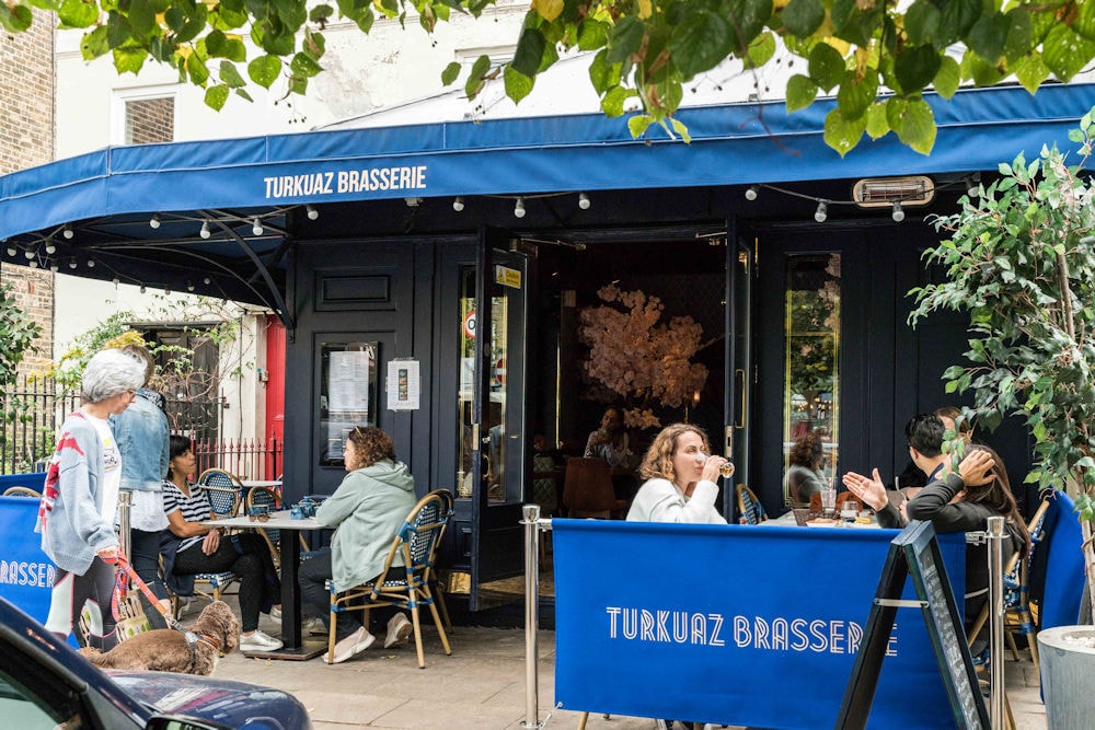 Turkuaz Brasserie exterior with outdoor seating